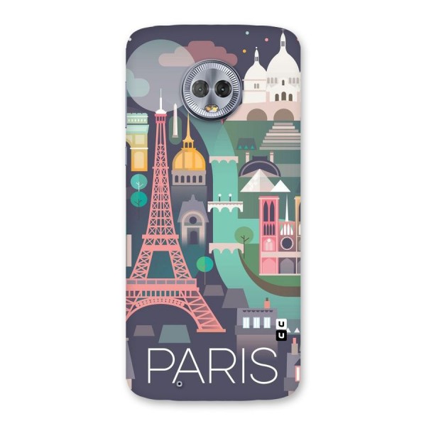 Pink Cute Tower Back Case for Moto G6