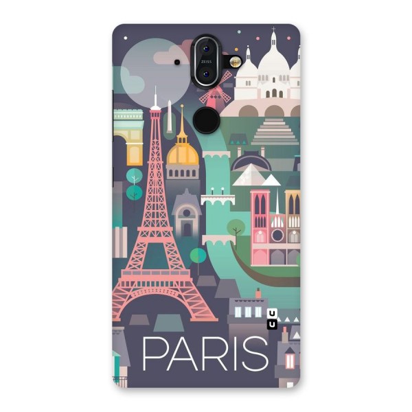 Pink Cute Tower Back Case for Nokia 8 Sirocco