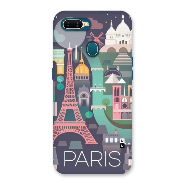 Pink Cute Tower Back Case for Oppo A7