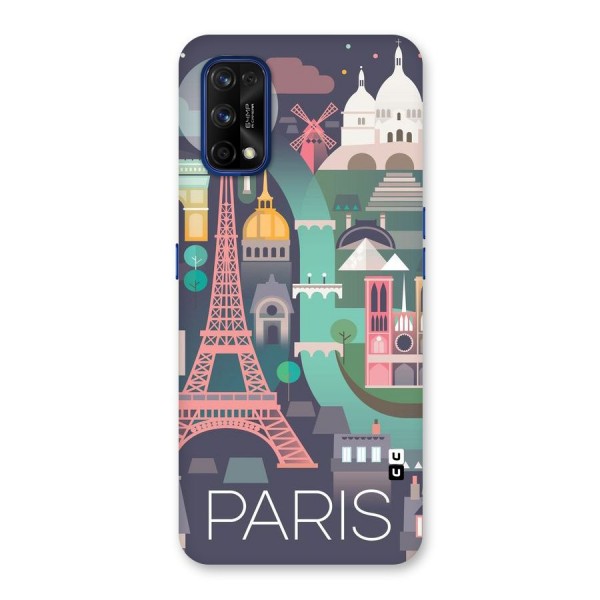 Pink Cute Tower Back Case for Realme 7 Pro