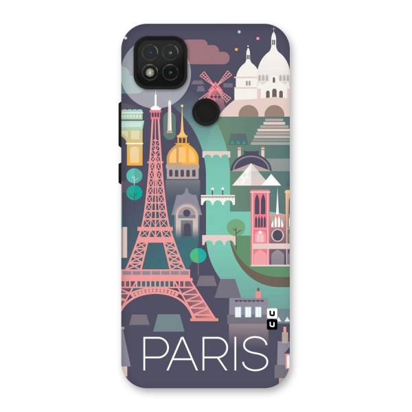 Pink Cute Tower Back Case for Redmi 9C