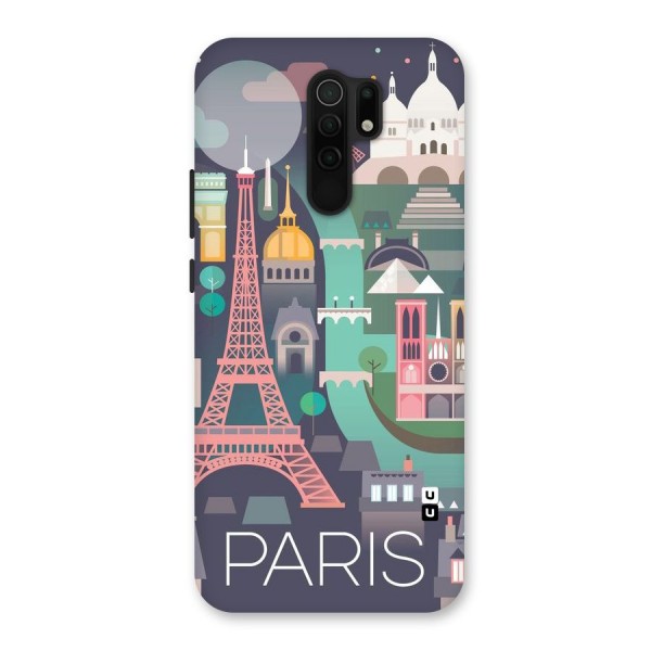 Pink Cute Tower Back Case for Redmi 9 Prime