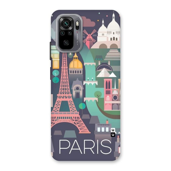 Pink Cute Tower Back Case for Redmi Note 10