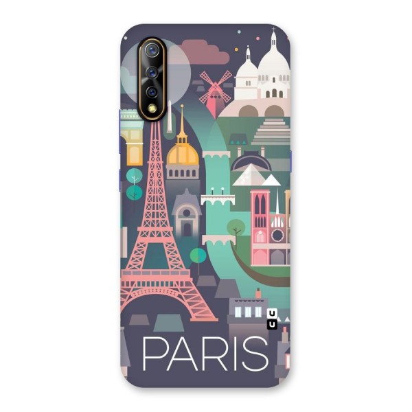 Pink Cute Tower Back Case for Vivo S1