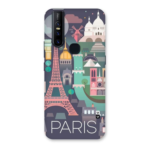 Pink Cute Tower Back Case for Vivo V15