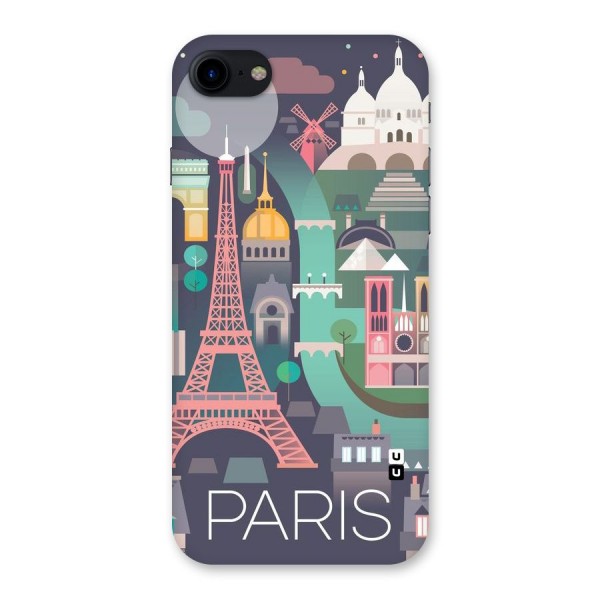 Pink Cute Tower Back Case for iPhone SE 2020