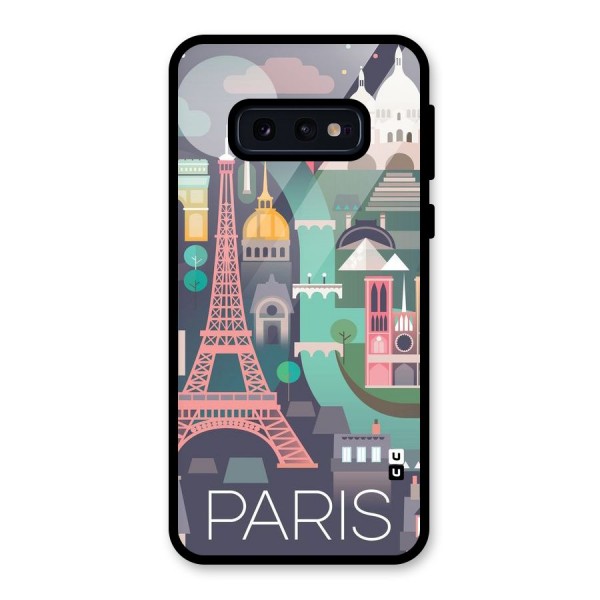 Pink Cute Tower Glass Back Case for Galaxy S10e