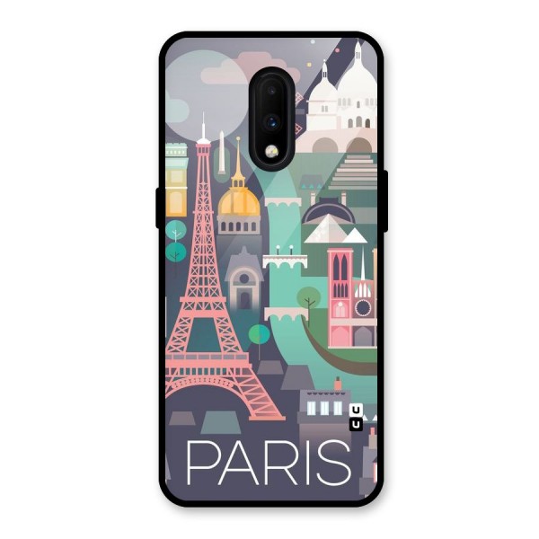 Pink Cute Tower Glass Back Case for OnePlus 7