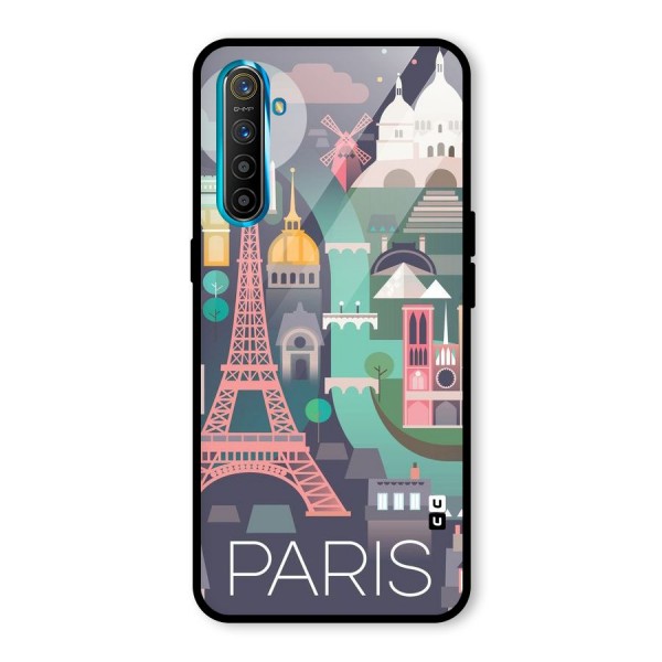 Pink Cute Tower Glass Back Case for Realme XT