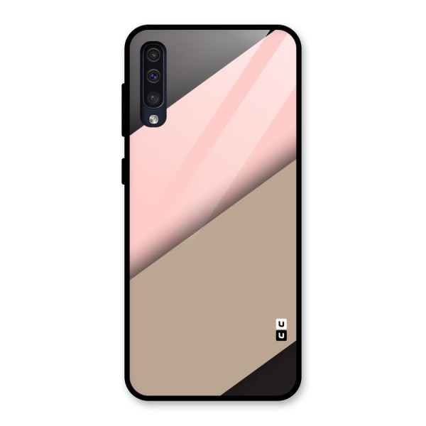 Pink Diagonal Glass Back Case for Galaxy A50