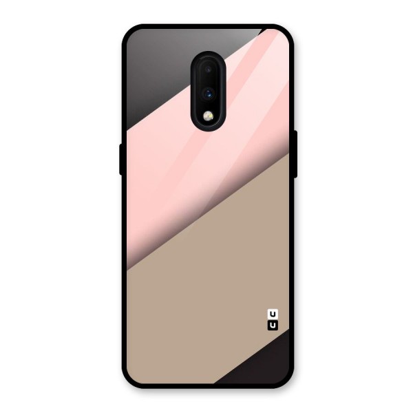 Pink Diagonal Glass Back Case for OnePlus 7