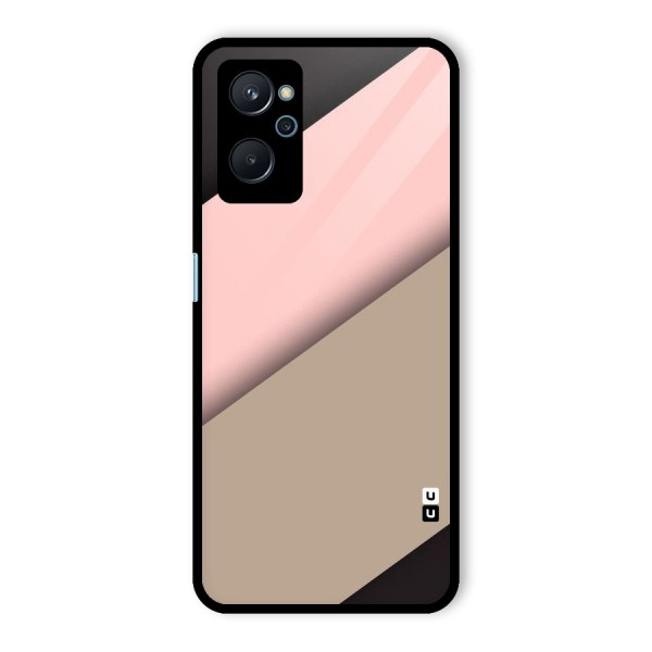 Pink Diagonal Glass Back Case for Realme 9i