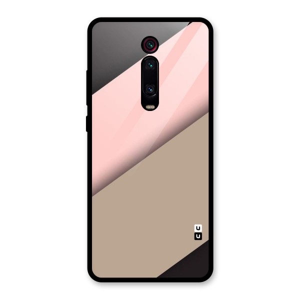 Pink Diagonal Glass Back Case for Redmi K20 Pro