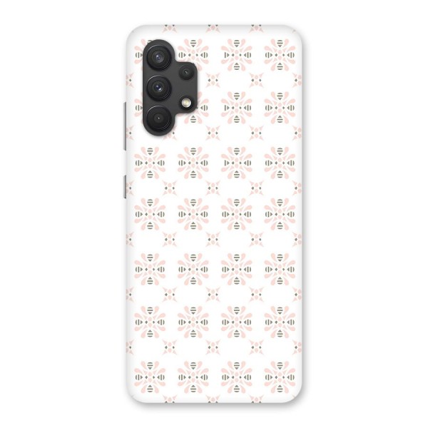 Pink Floral Pattern Back Case for Galaxy A32