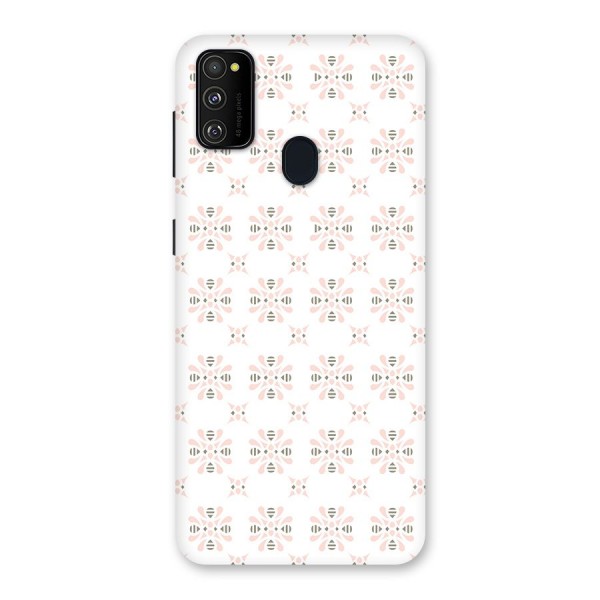 Pink Floral Pattern Back Case for Galaxy M21