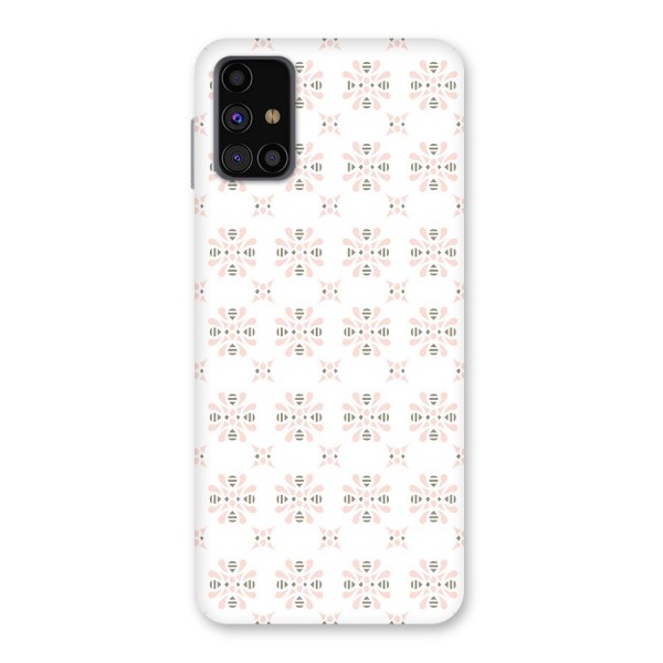 Pink Floral Pattern Back Case for Galaxy M31s