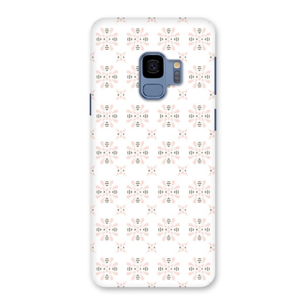 Pink Floral Pattern Back Case for Galaxy S9