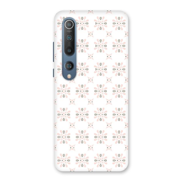 Pink Floral Pattern Back Case for Mi 10