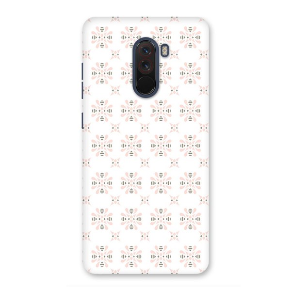 Pink Floral Pattern Back Case for Poco F1