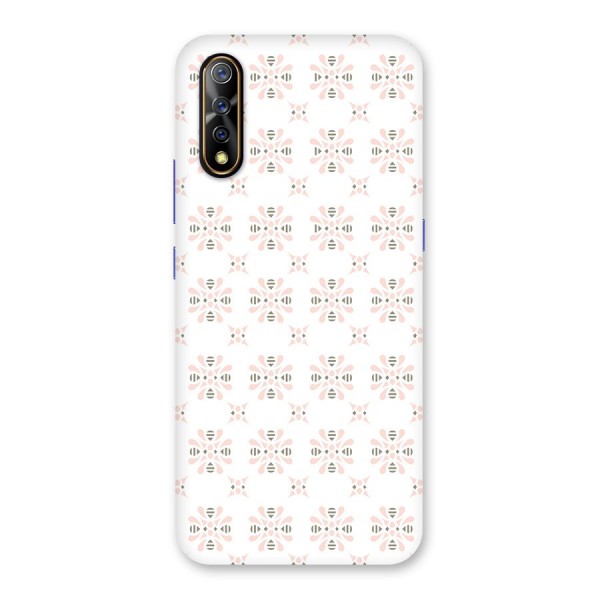 Pink Floral Pattern Back Case for Vivo S1