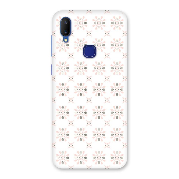 Pink Floral Pattern Back Case for Vivo V11