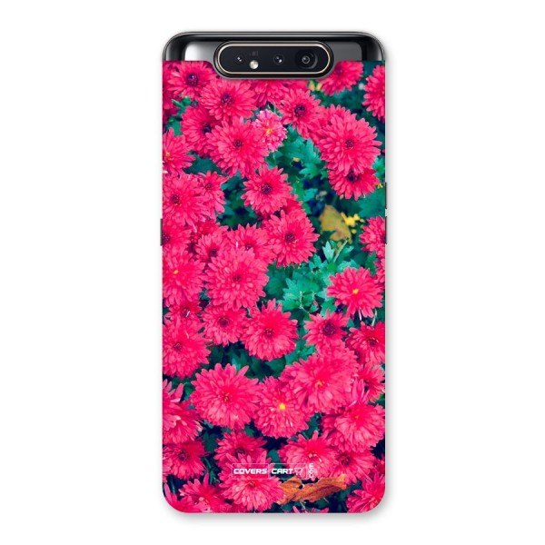 Pink Flowers Back Case for Galaxy A80