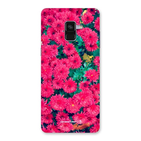 Pink Flowers Back Case for Galaxy A8 Plus