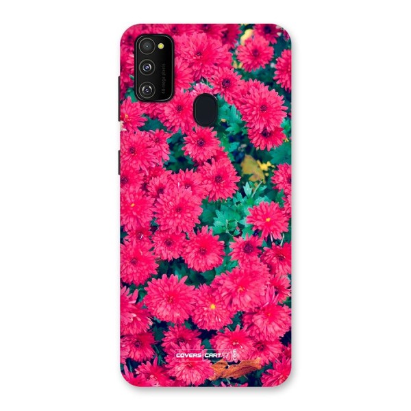 Pink Flowers Back Case for Galaxy M21