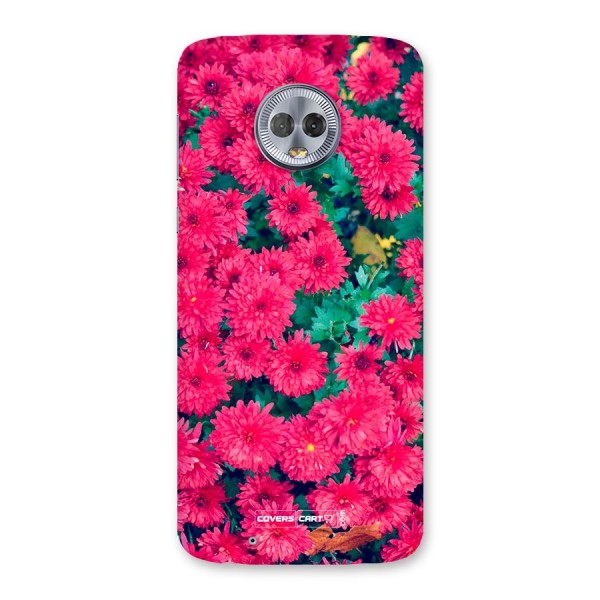 Pink Flowers Back Case for Moto G6