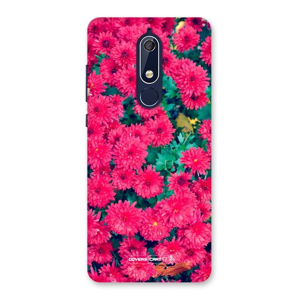 Pink Flowers Back Case for Nokia 5.1