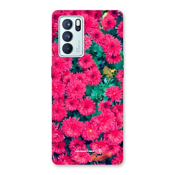 Pink Flowers Back Case for Oppo Reno6 Pro 5G