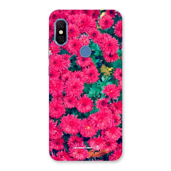 Pink Flowers Back Case for Redmi Note 6 Pro