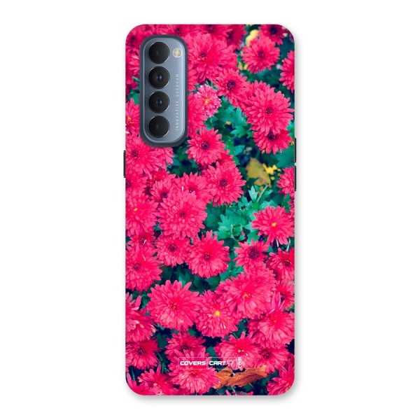 Pink Flowers Back Case for Reno4 Pro