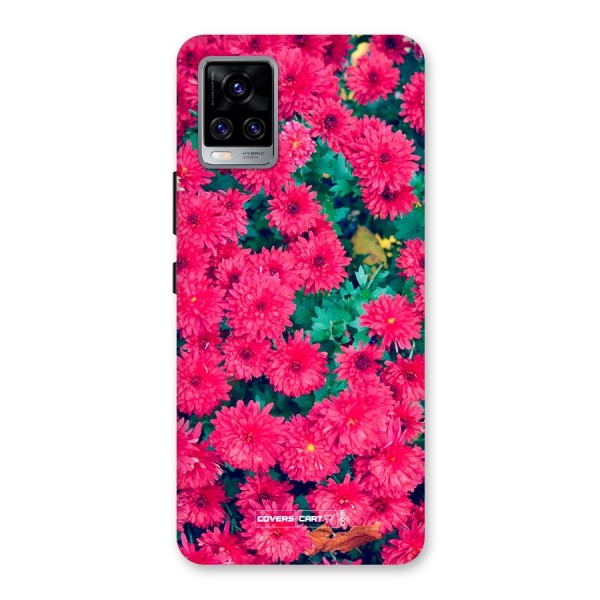 Pink Flowers Back Case for Vivo V20 Pro