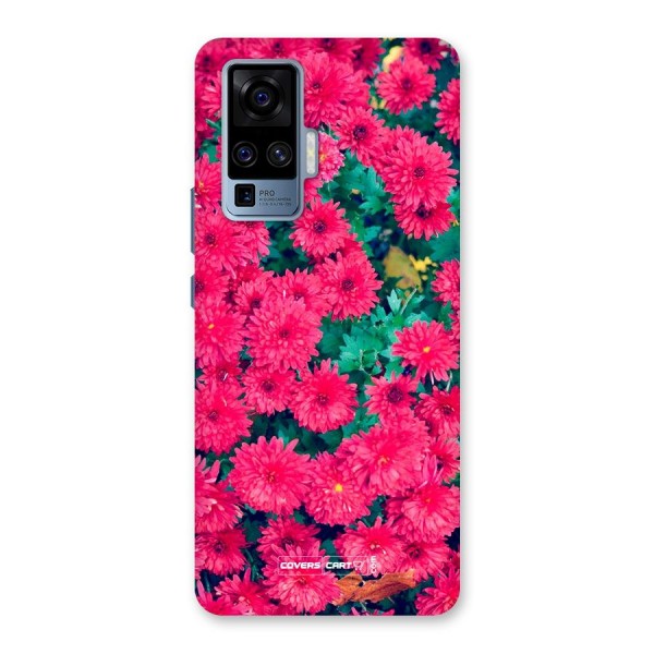 Pink Flowers Back Case for Vivo X50 Pro