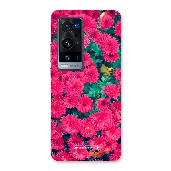 Pink Flowers Back Case for Vivo X60 Pro Plus