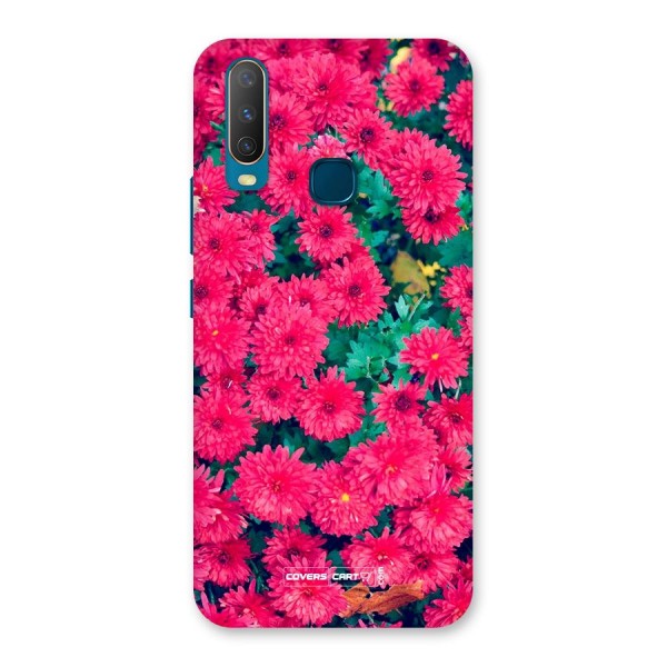 Pink Flowers Back Case for Vivo Y15