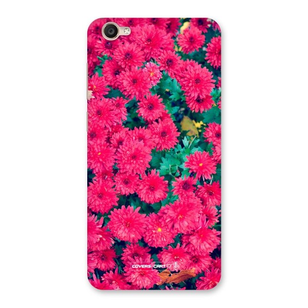 Pink Flowers Back Case for Vivo Y55s