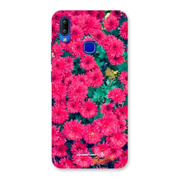 Pink Flowers Back Case for Vivo Y91