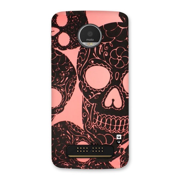 Pink Head Back Case for Moto Z Play