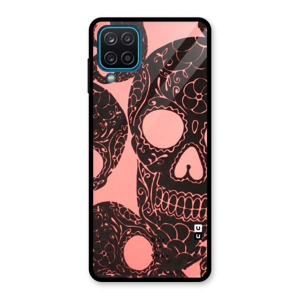 Pink Head Glass Back Case for Galaxy A12