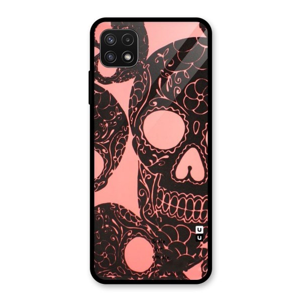 Pink Head Glass Back Case for Galaxy A22 5G