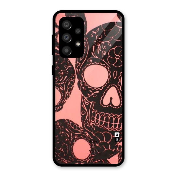 Pink Head Glass Back Case for Galaxy A32