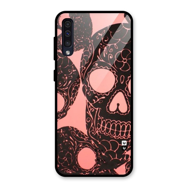 Pink Head Glass Back Case for Galaxy A50s