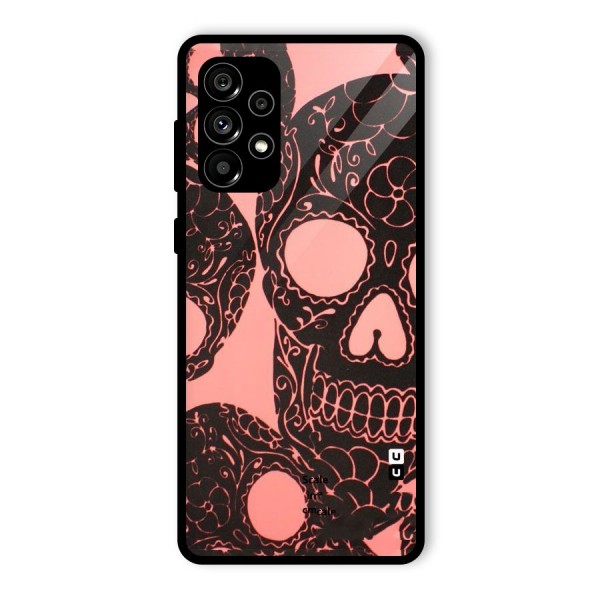 Pink Head Glass Back Case for Galaxy A73 5G