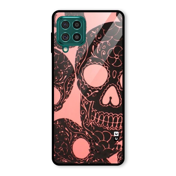 Pink Head Glass Back Case for Galaxy F62