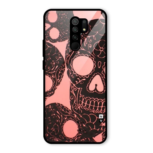 Pink Head Glass Back Case for Redmi 9 Prime