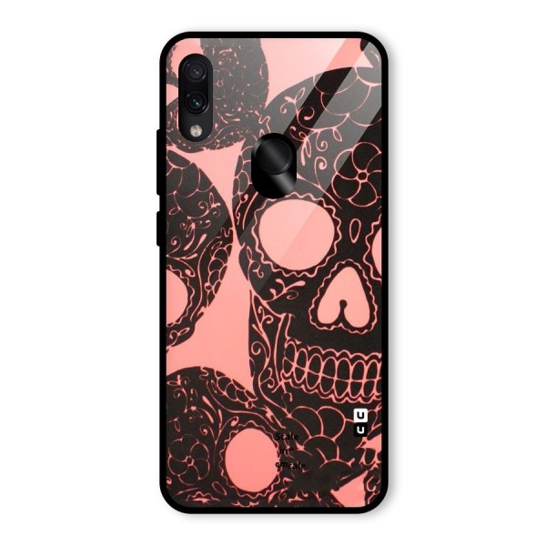 Pink Head Glass Back Case for Redmi Note 7