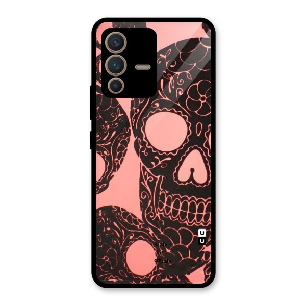 Pink Head Glass Back Case for Vivo V23 5G