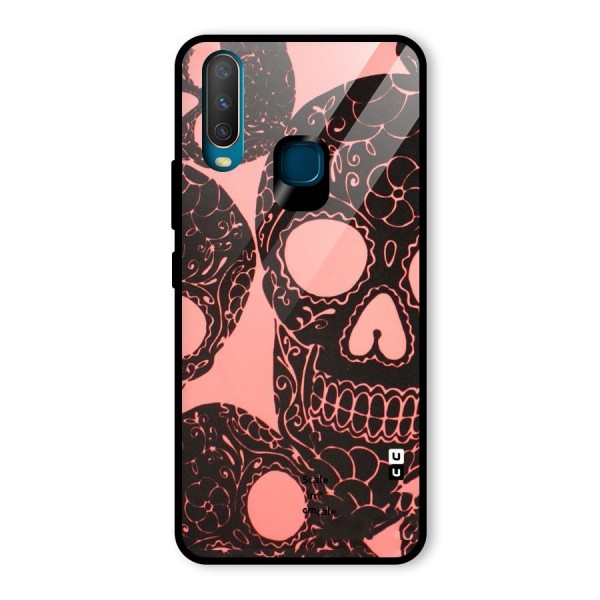 Pink Head Glass Back Case for Vivo Y12